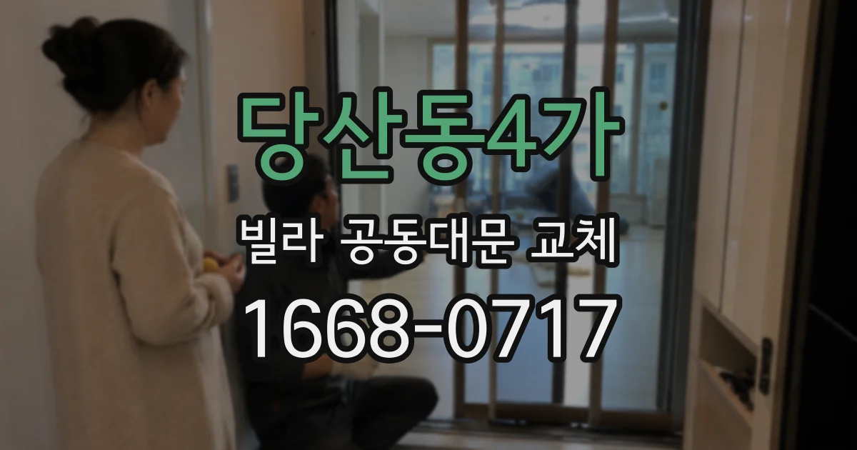 당산동4가 빌라 공동대문 교체