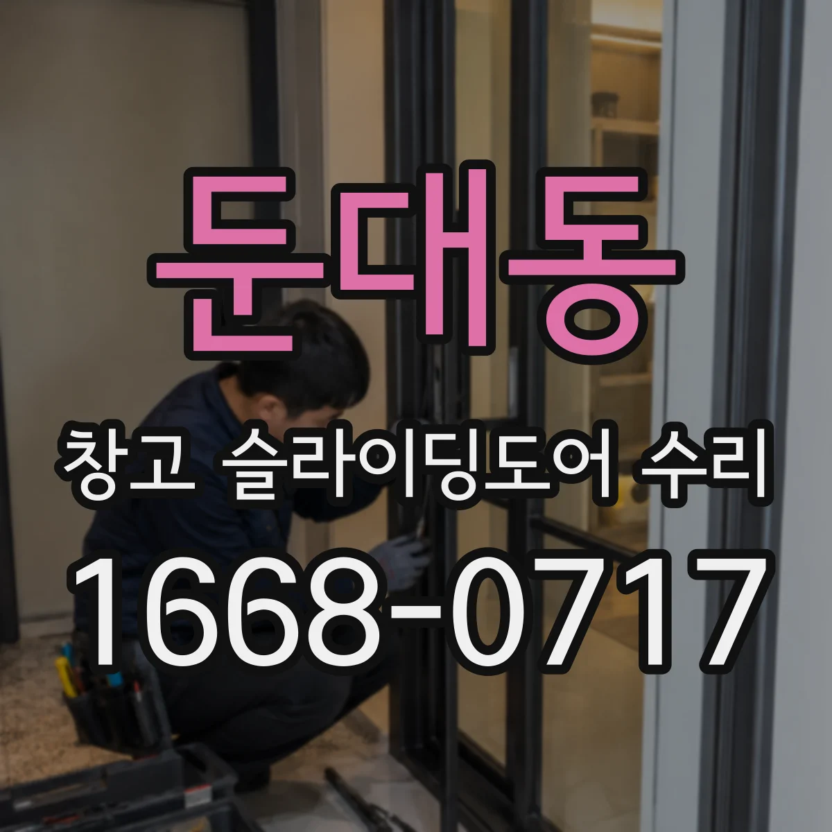 둔대동 창고 슬라이딩도어 수리