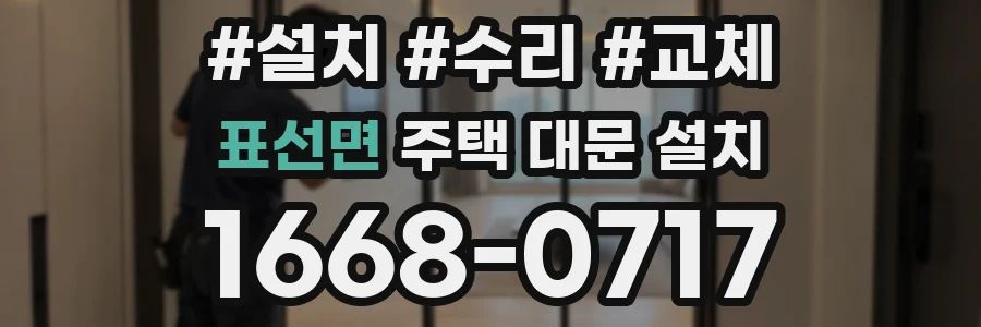 표선면 주택 대문 설치
