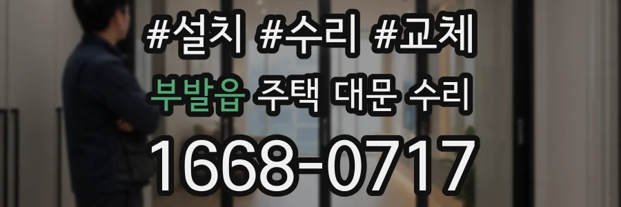 부발읍 주택 대문 수리