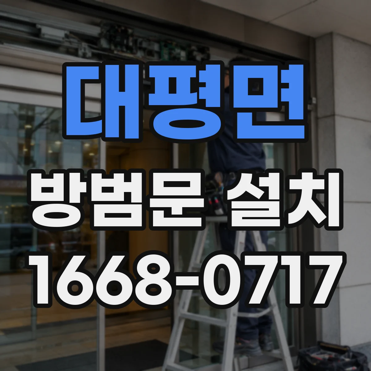 대평면 방범문 설치