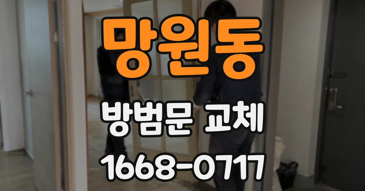 망원동 방범문 교체
