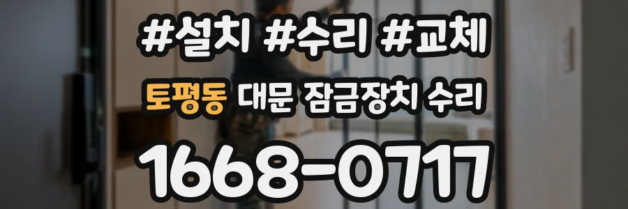 토평동 대문 잠금장치 수리