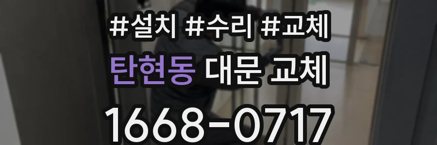 탄현동 대문 교체
