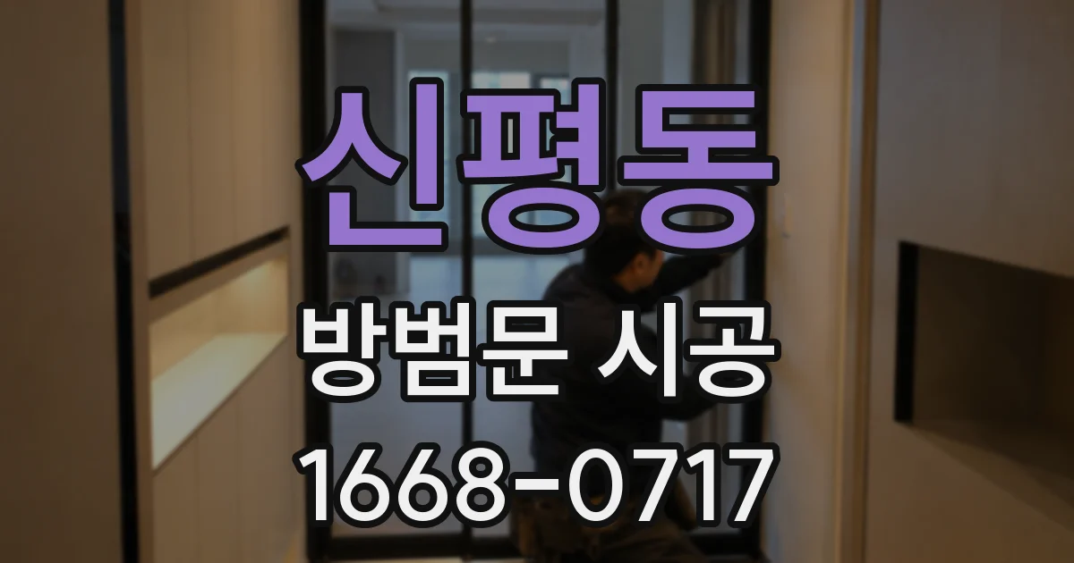 신평동 방범문 시공