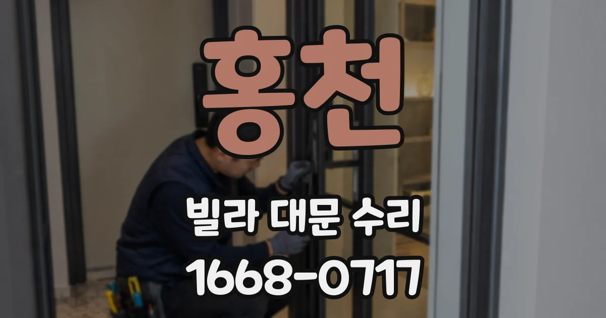 홍천 빌라 대문 수리