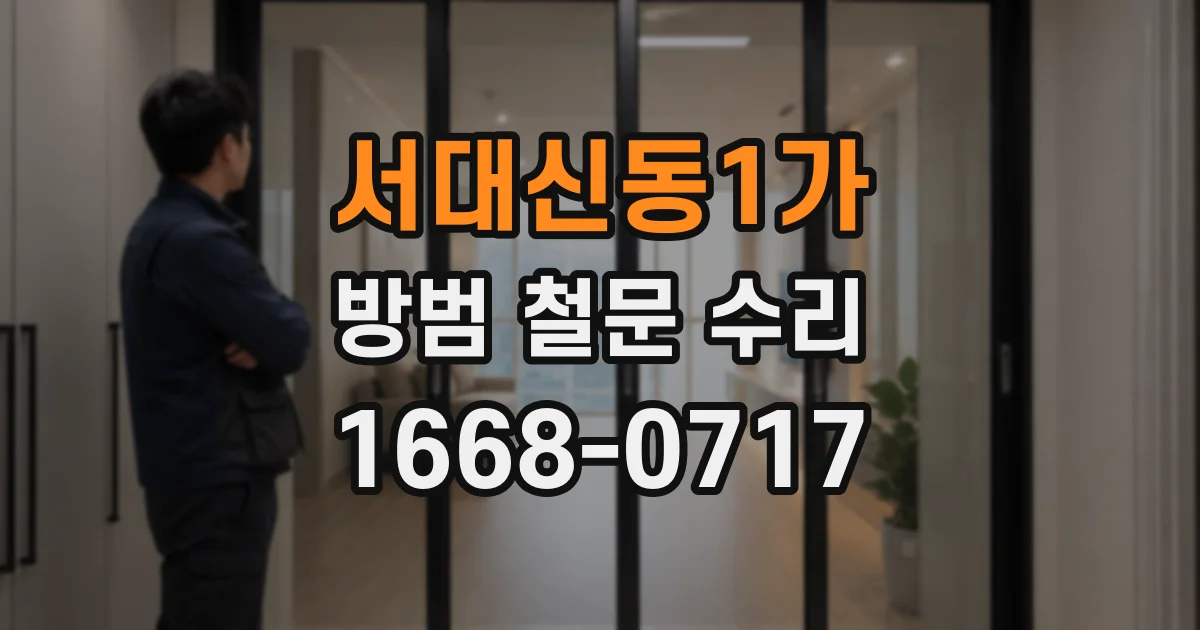 서대신동1가 방범 철문 수리