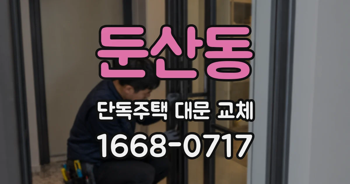 둔산동 단독주택 대문 교체