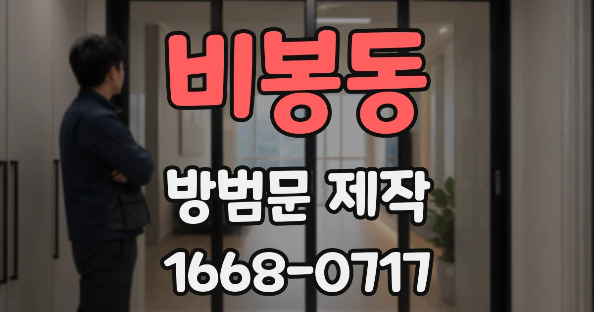 비봉동 방범문 제작