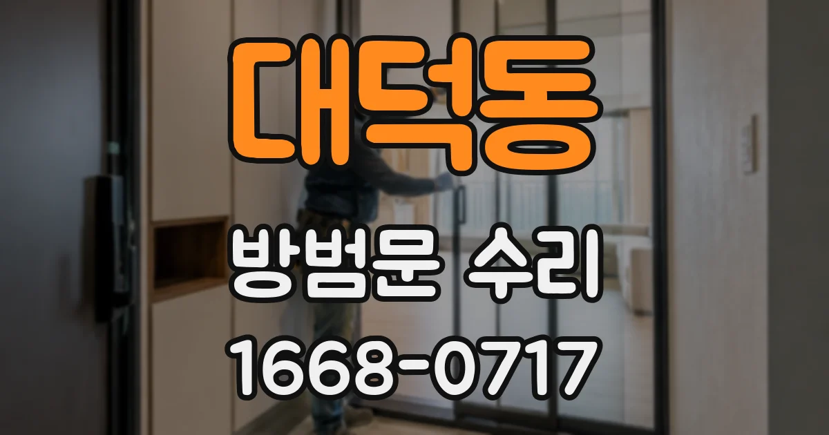 대덕동 방범문 수리