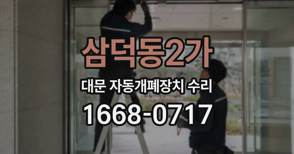 삼덕동2가 대문 자동개폐장치 수리