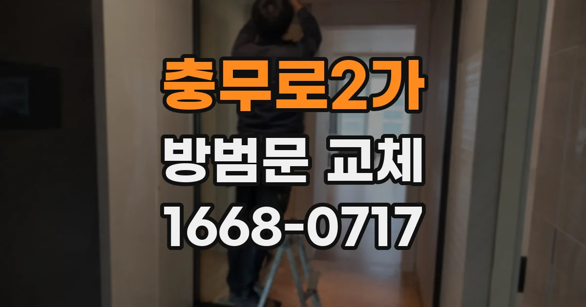 충무로2가 방범문 교체