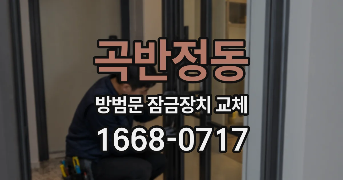 곡반정동 방범문 잠금장치 교체