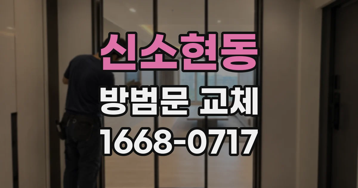 신소현동 방범문 교체