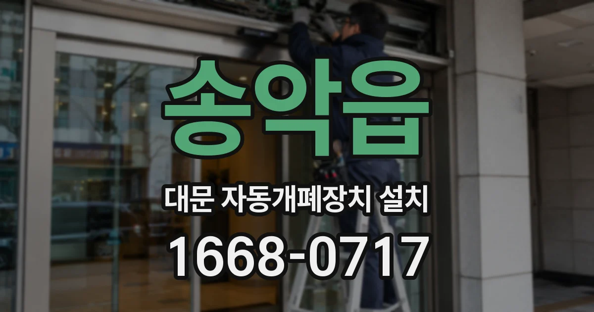 송악읍 대문 자동개폐장치 설치