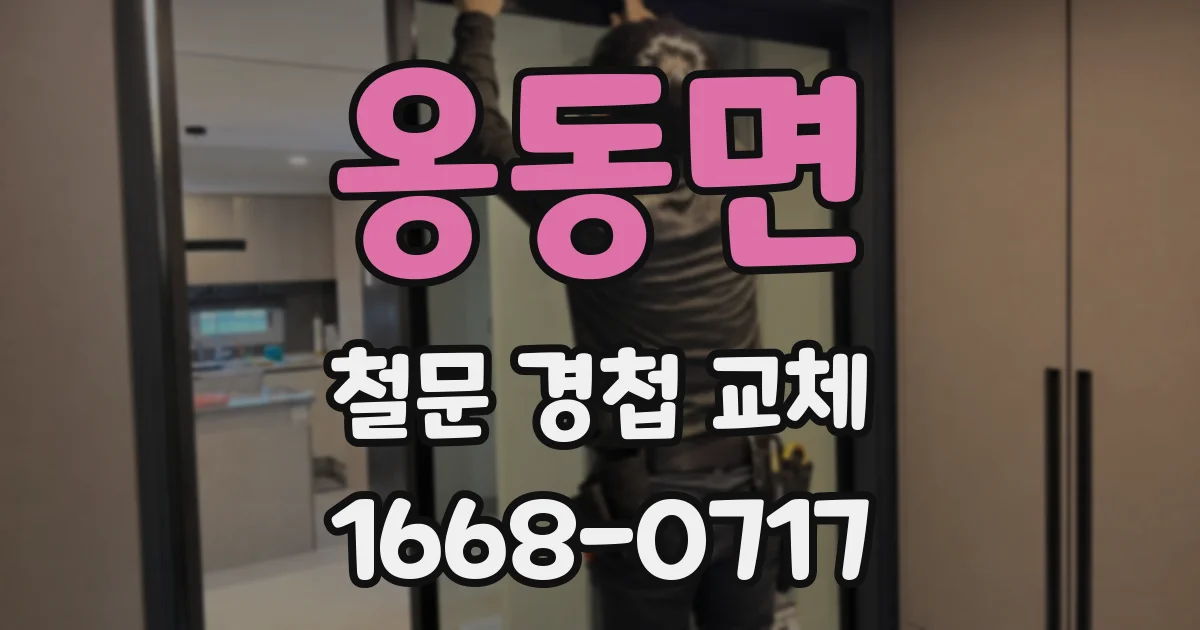 옹동면 철문 경첩 교체