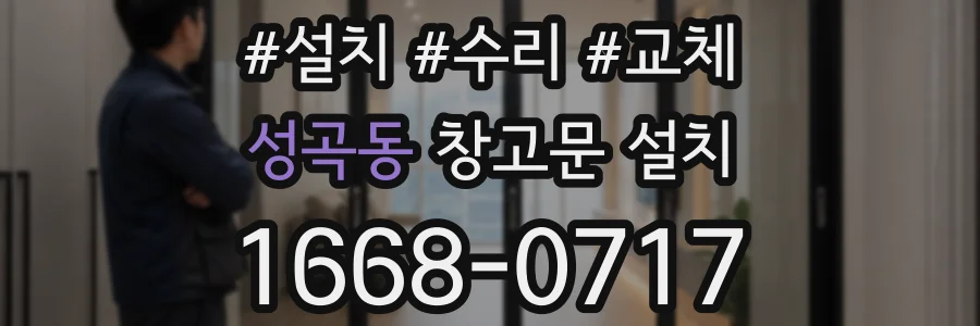 성곡동 창고문 설치
