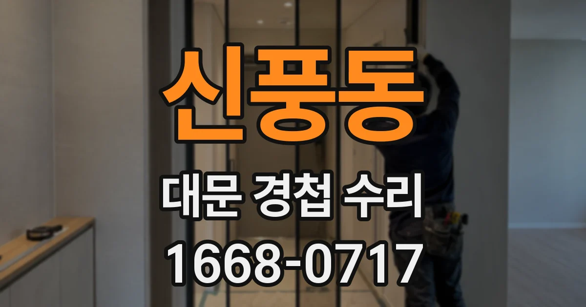 신풍동 대문 경첩 수리