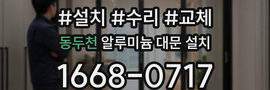 동두천 알루미늄 대문 설치