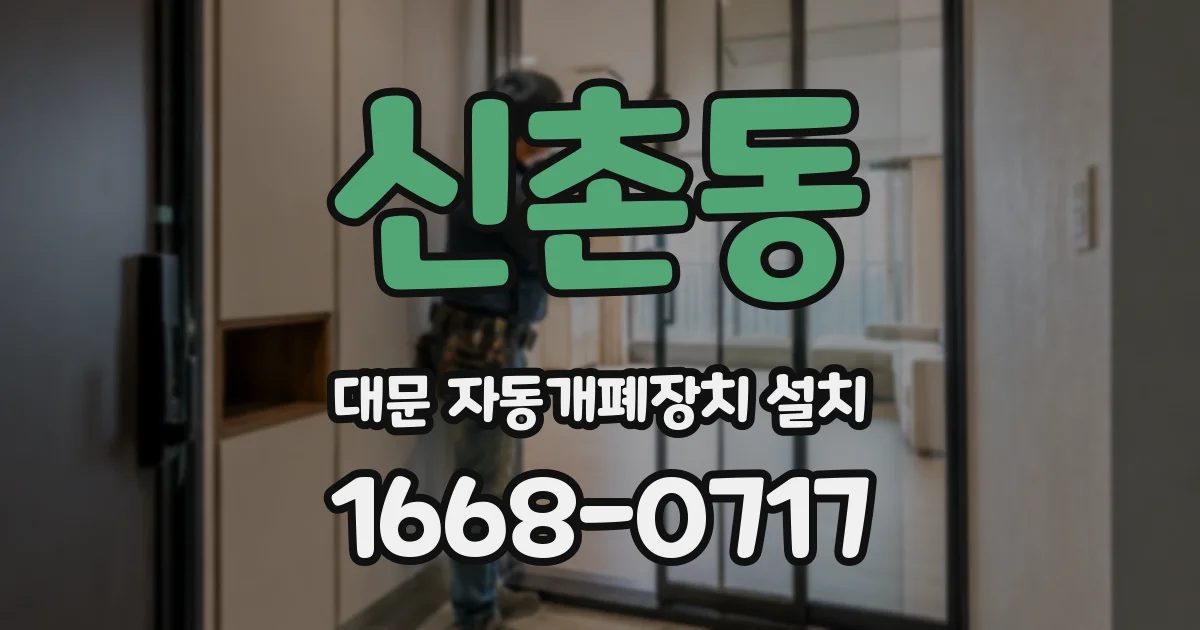 신촌동 대문 자동개폐장치 설치