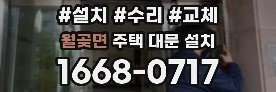 월곶면 주택 대문 설치