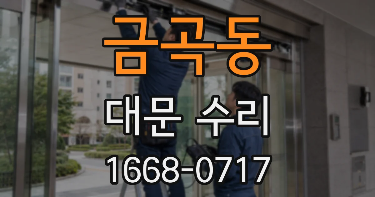 금곡동 대문 수리