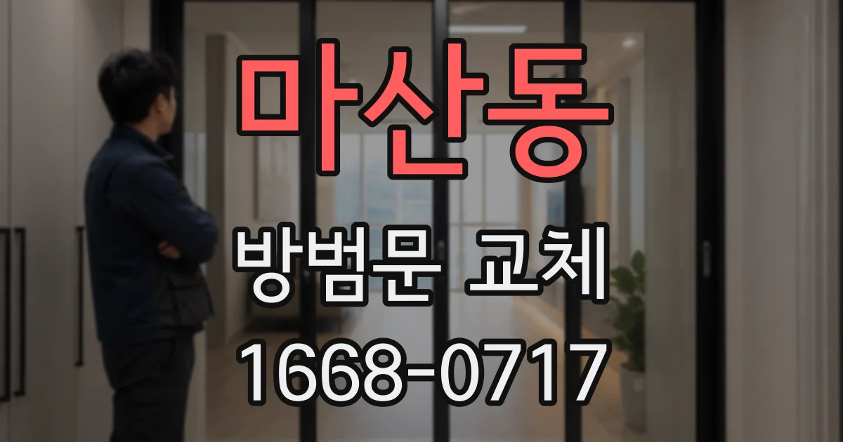 마산동 방범문 교체