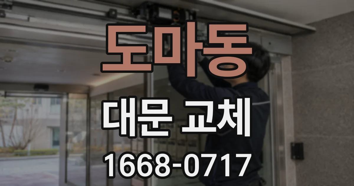 도마동 대문 교체