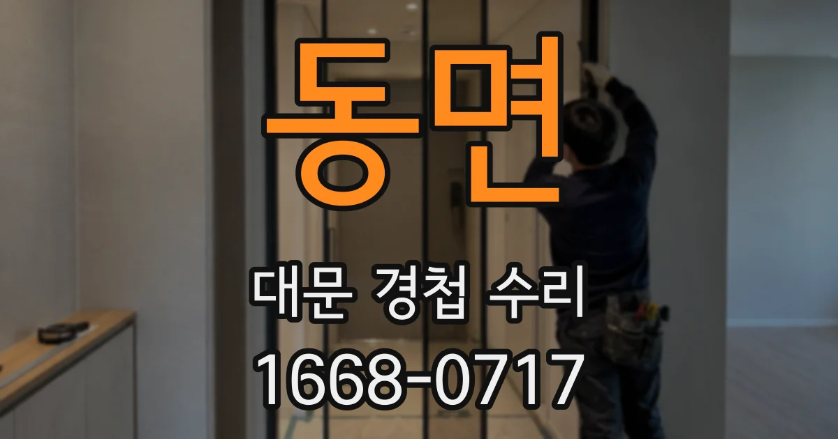동면 대문 경첩 수리