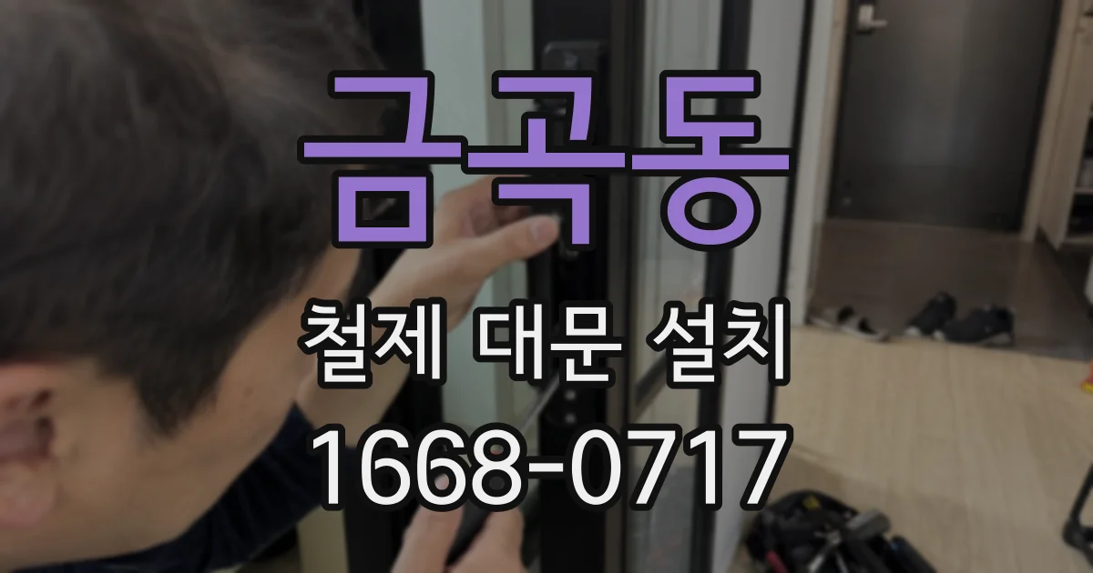 금곡동 철제 대문 설치