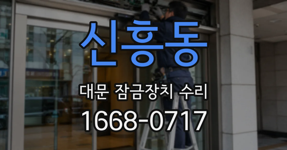 신흥동 대문 잠금장치 수리
