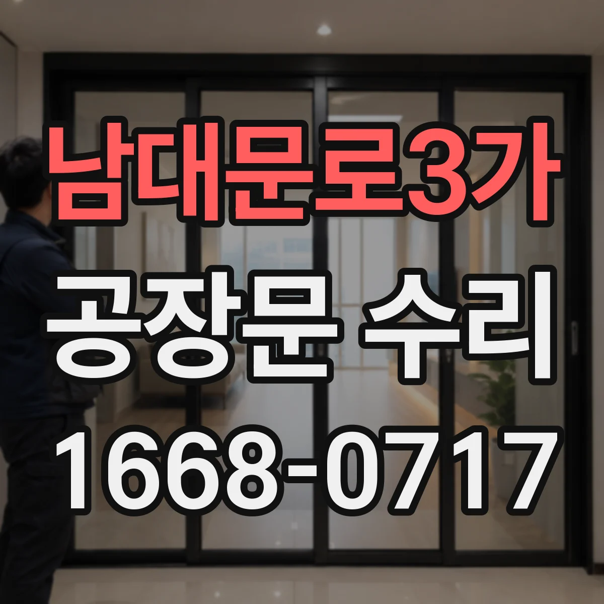 남대문로3가 공장문 수리