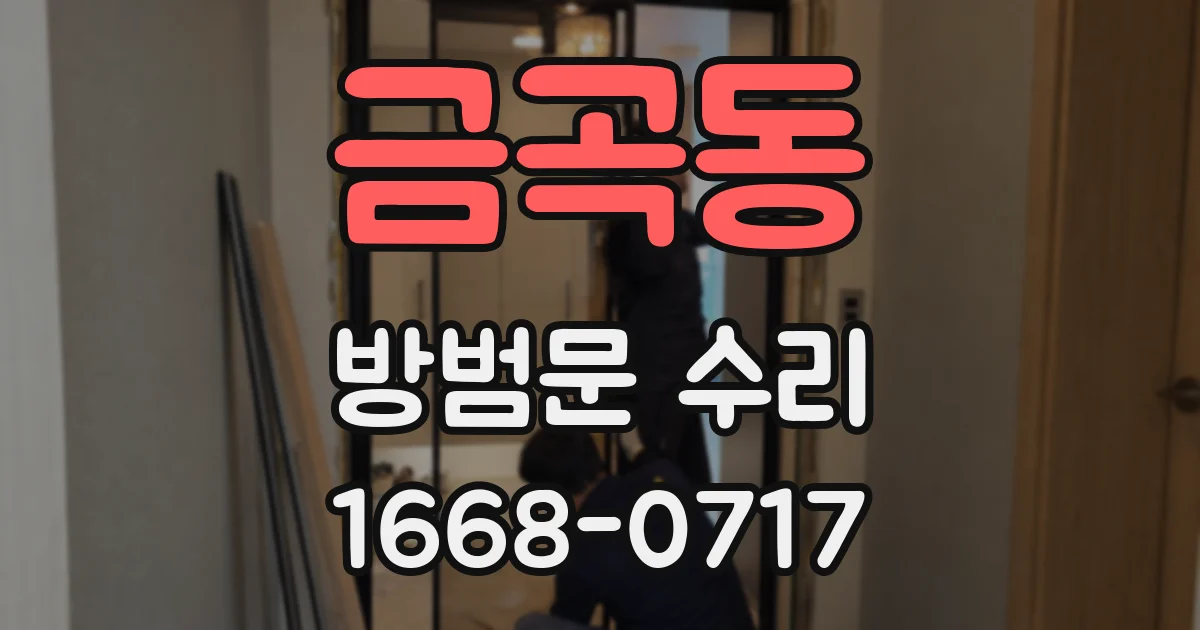 금곡동 방범문 수리