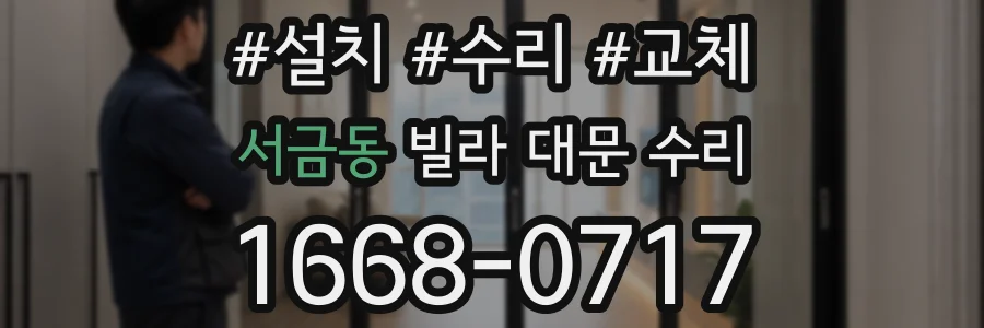서금동 빌라 대문 수리