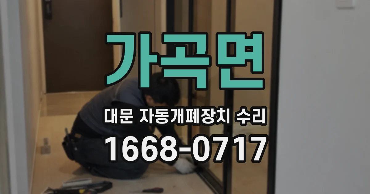 가곡면 대문 자동개폐장치 수리
