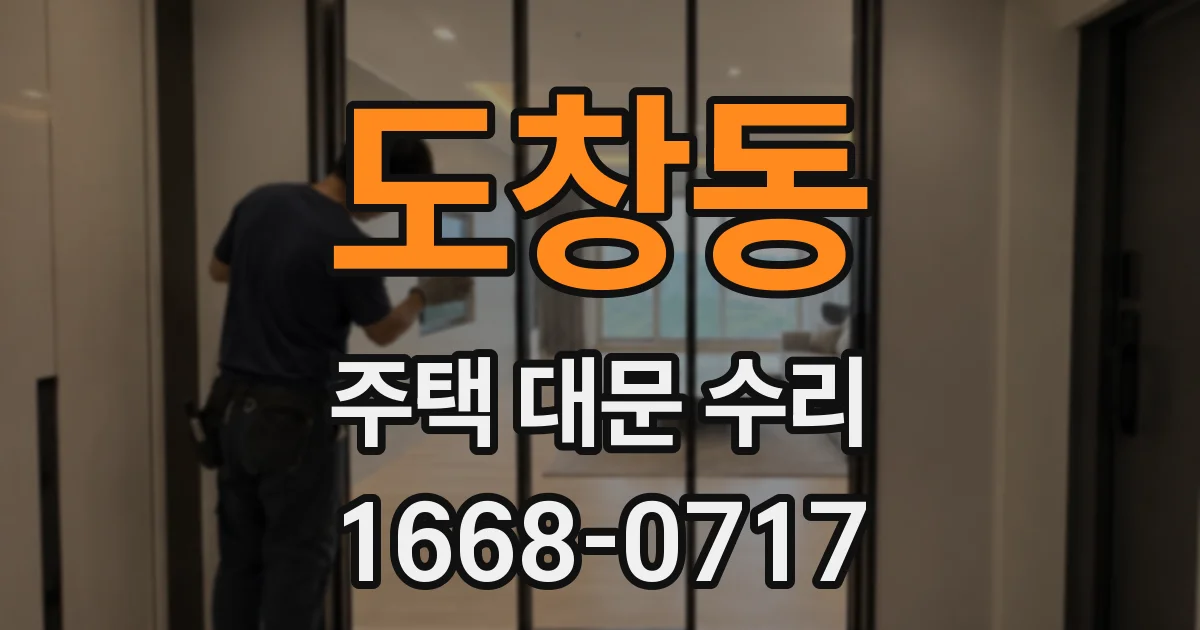 도창동 주택 대문 수리
