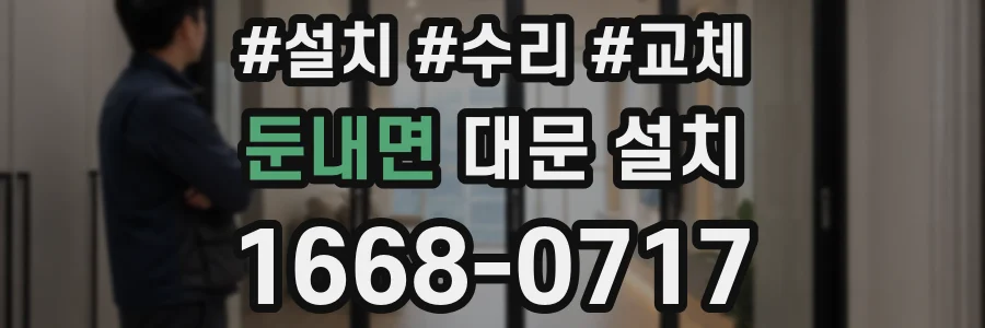 둔내면 대문 설치