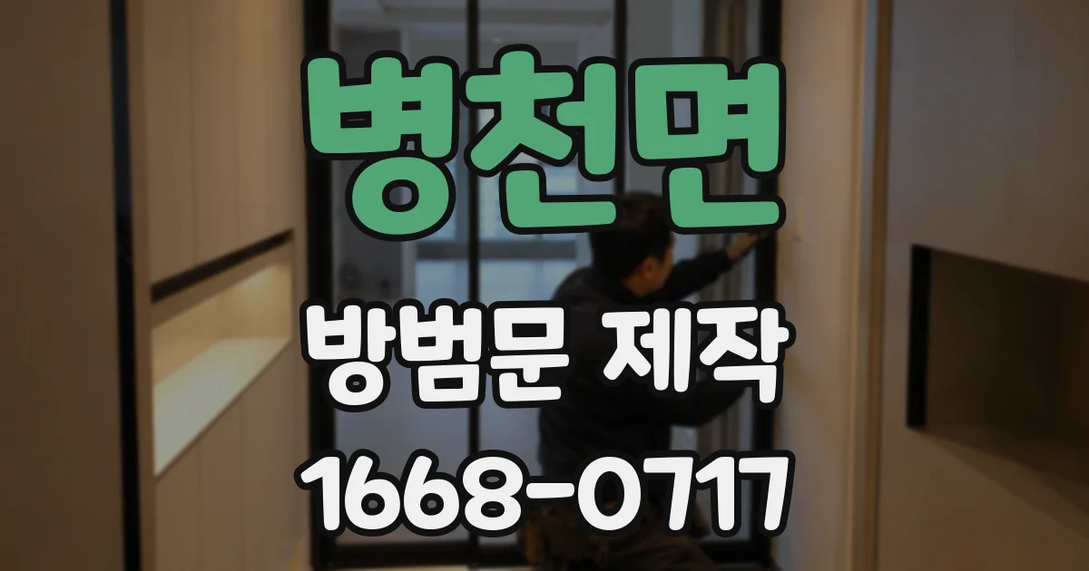 병천면 방범문 제작