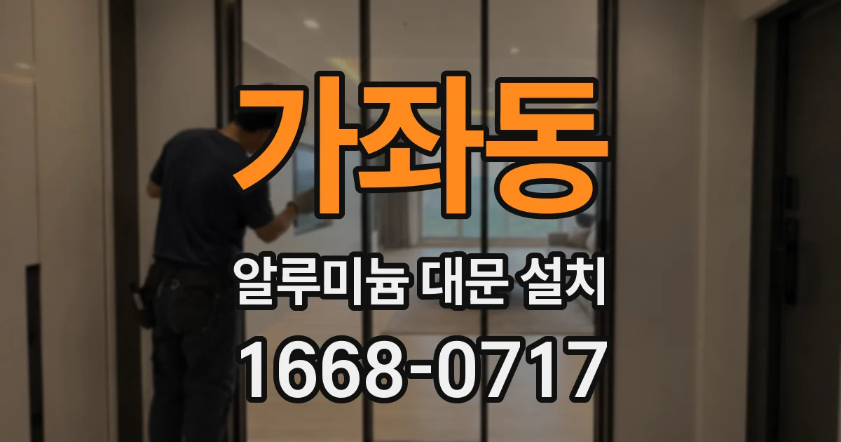 가좌동 알루미늄 대문 설치