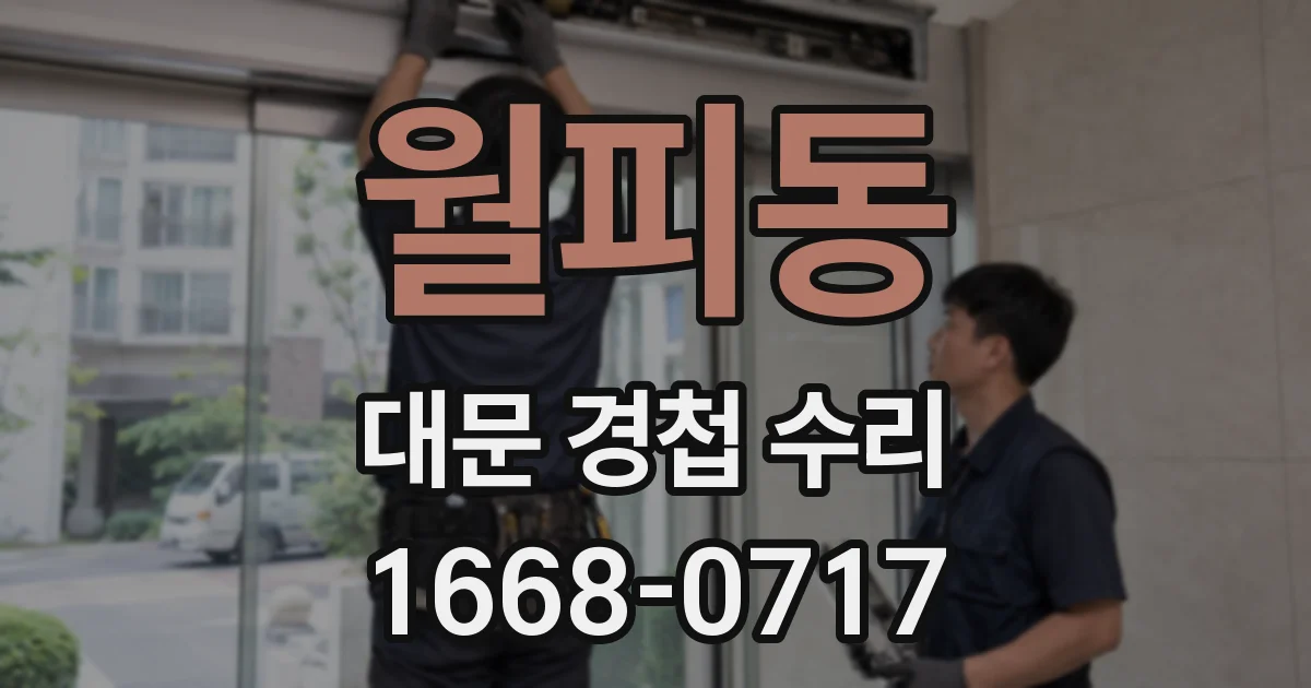 월피동 대문 경첩 수리