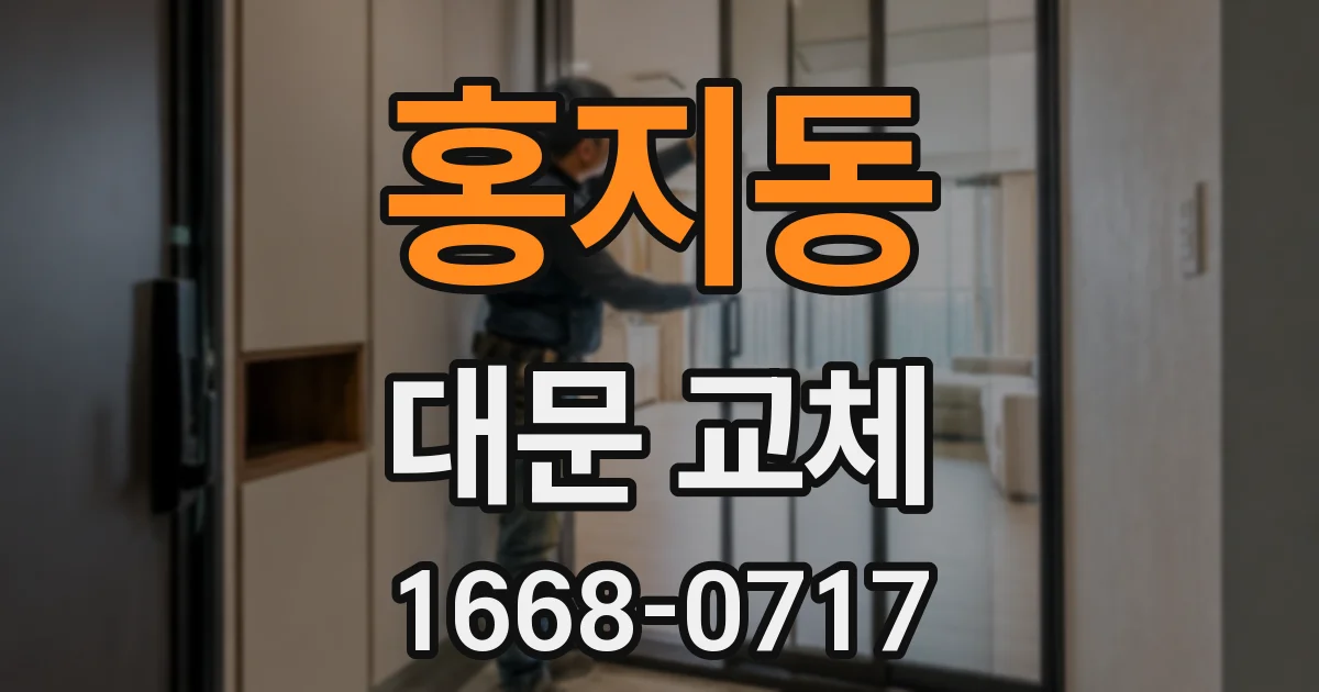 홍지동 대문 교체