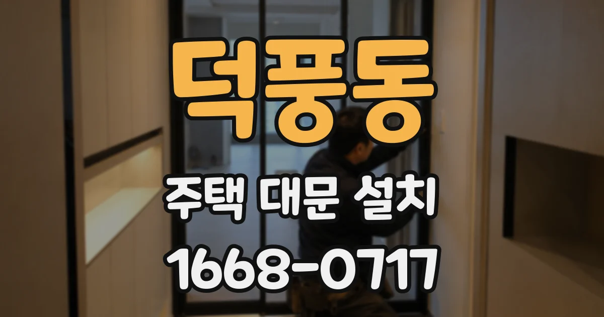 덕풍동 주택 대문 설치