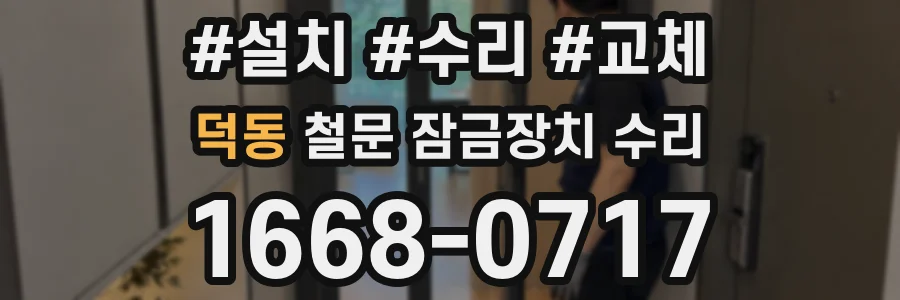 덕동 철문 잠금장치 수리