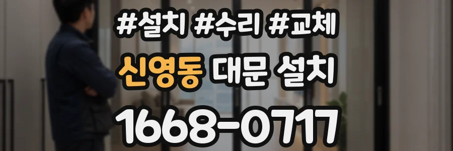 신영동 대문 설치