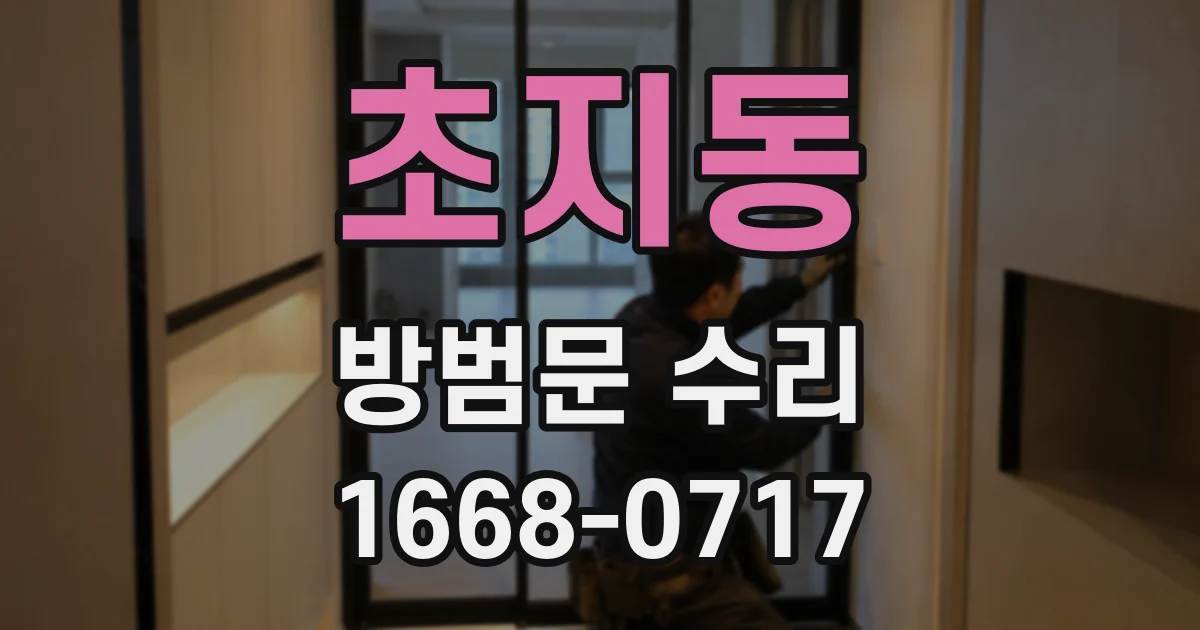 초지동 방범문 수리