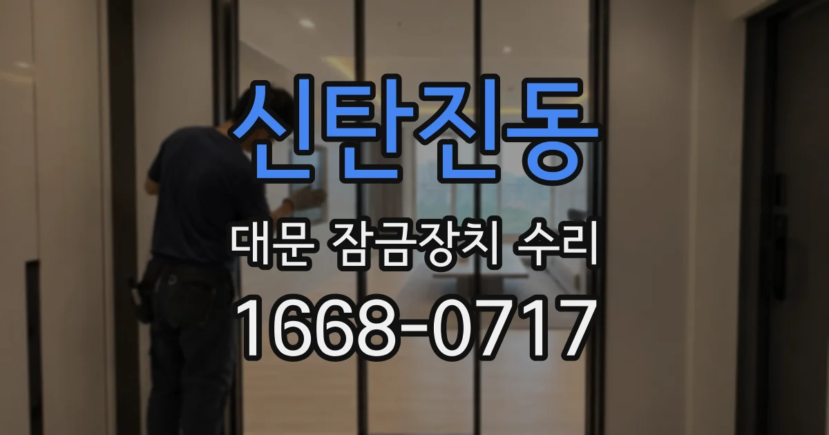 신탄진동 대문 잠금장치 수리
