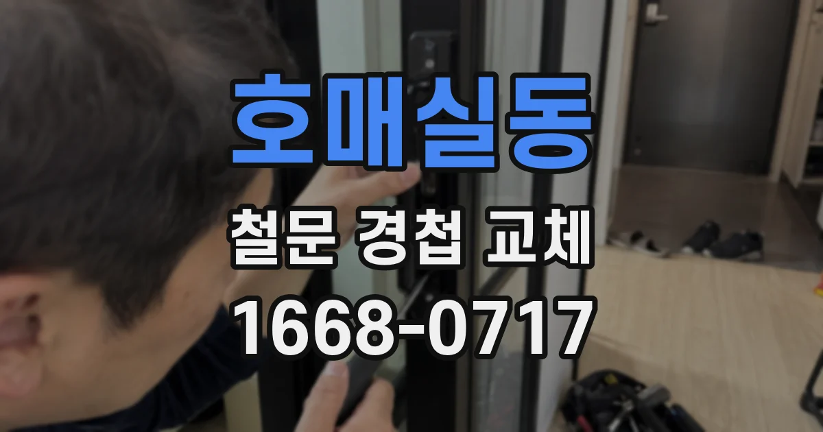 호매실동 철문 경첩 교체
