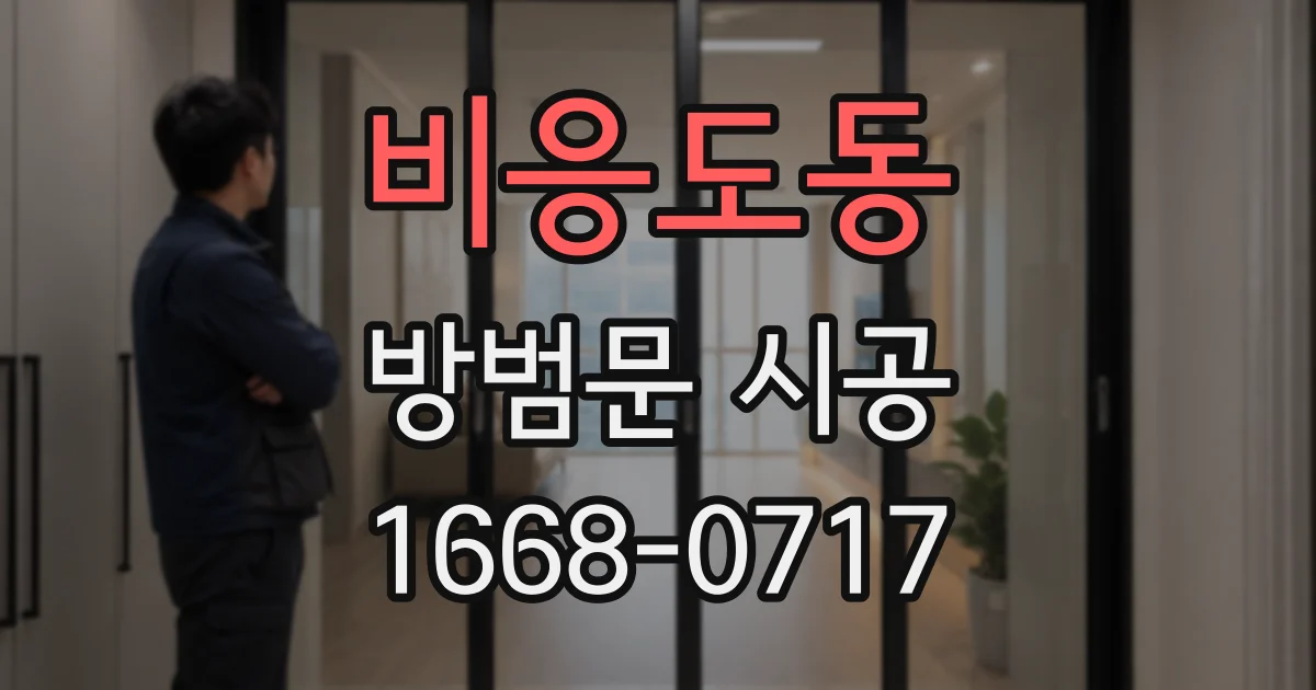 비응도동 방범문 시공