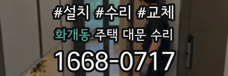 화개동 주택 대문 수리