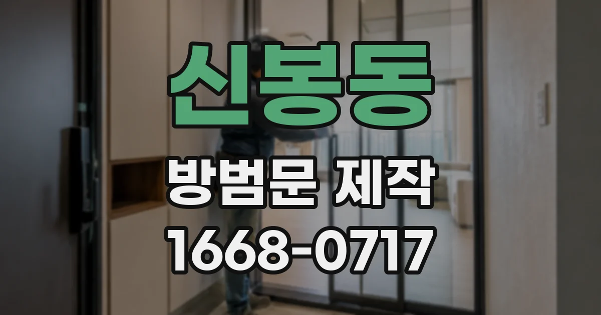 신봉동 방범문 제작